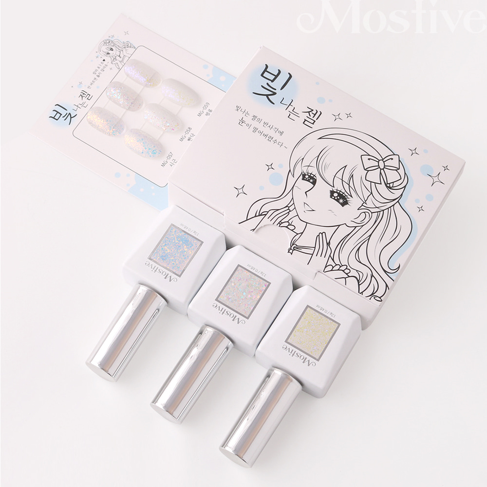 모스티브 글리터 젤 폴리시 12ml MG-057 시근