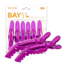 [BAY51] 헤어클립 (6개입), 퍼플