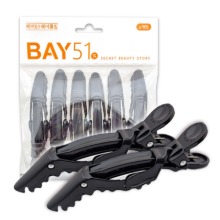 [BAY51] 헤어클립 (6개입), 블랙