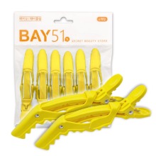 [BAY51] 헤어클립 (6개입), 옐로우