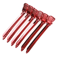 [DDY] 엠플렉스 업스타일 커트 클립핀셋 칼라 (소) 9.4cm 6개1세트 (레드)
