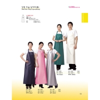 [라인유니폼] 양면 비닐 에이프런(롱) 특대