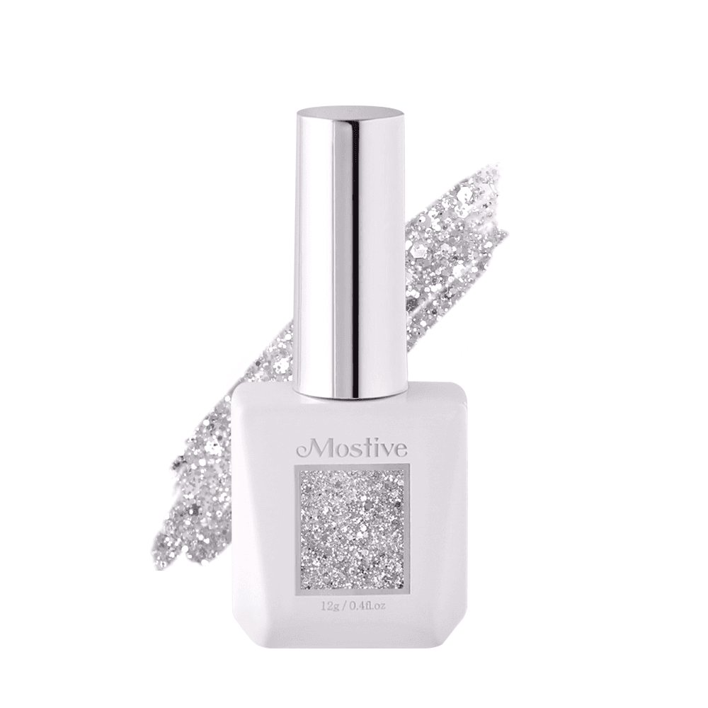 모스티브 글리터 젤 폴리시 12ml MG-004 실버