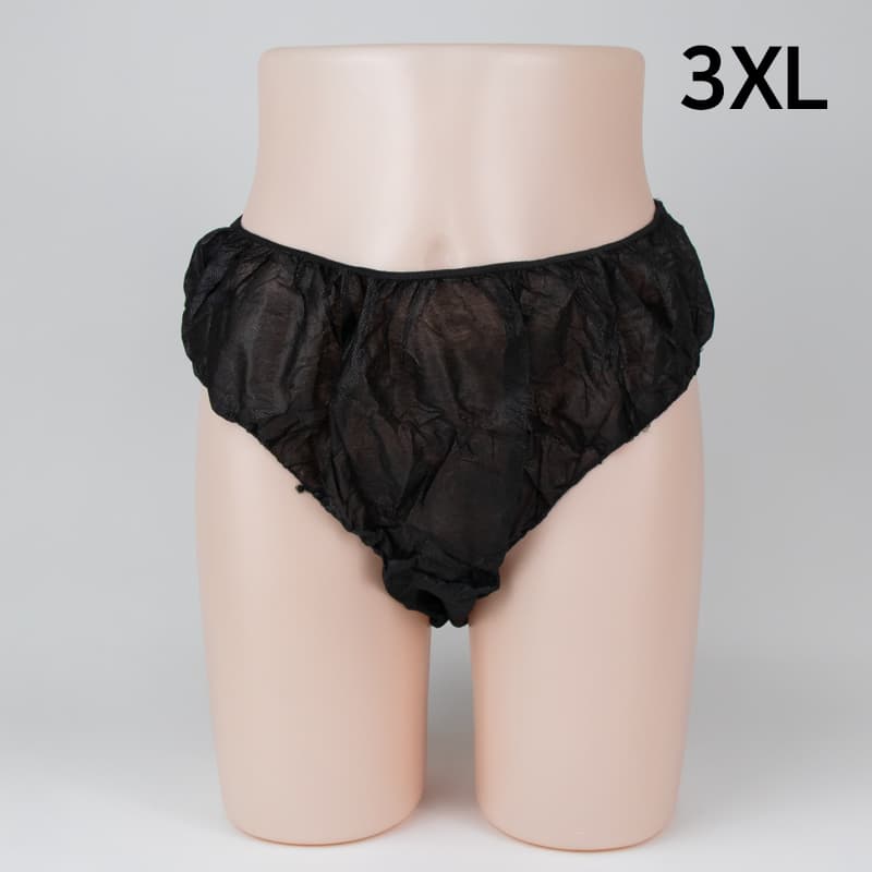 일회용팬티 삼각팬티 위생팬티 큰사이즈 남성용 블랙 1000장 1박스 3XL XXXL