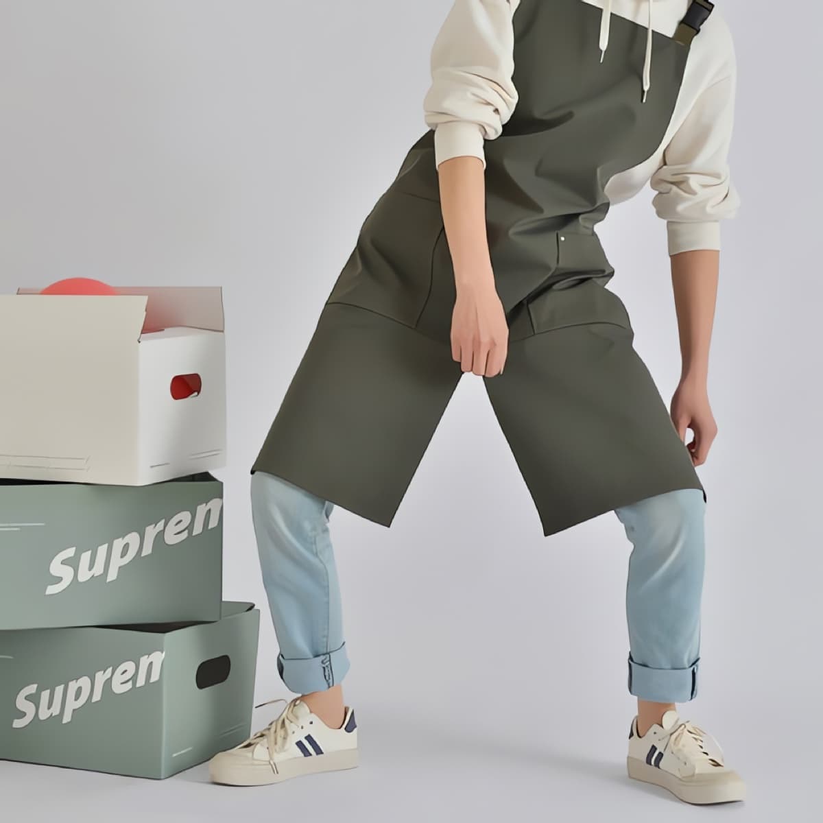 [주문제작]H라인 프리미엄 데일리 앞치마