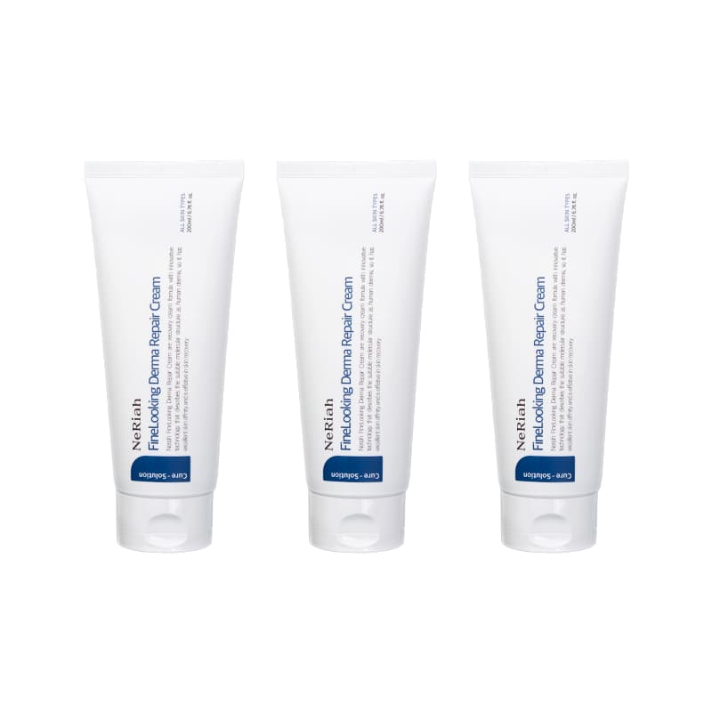 네리아 파인룩킹 더마 시카 리페어 크림 200ml 3개묶음 레이저 피부과 재생 관리 미백 영양 화이트닝