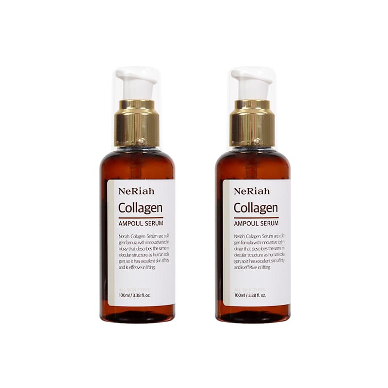 네리아 콜라겐 재생관리 앰플세럼 100ml 1+1 탄력 피부과 주름 리페어 리프팅