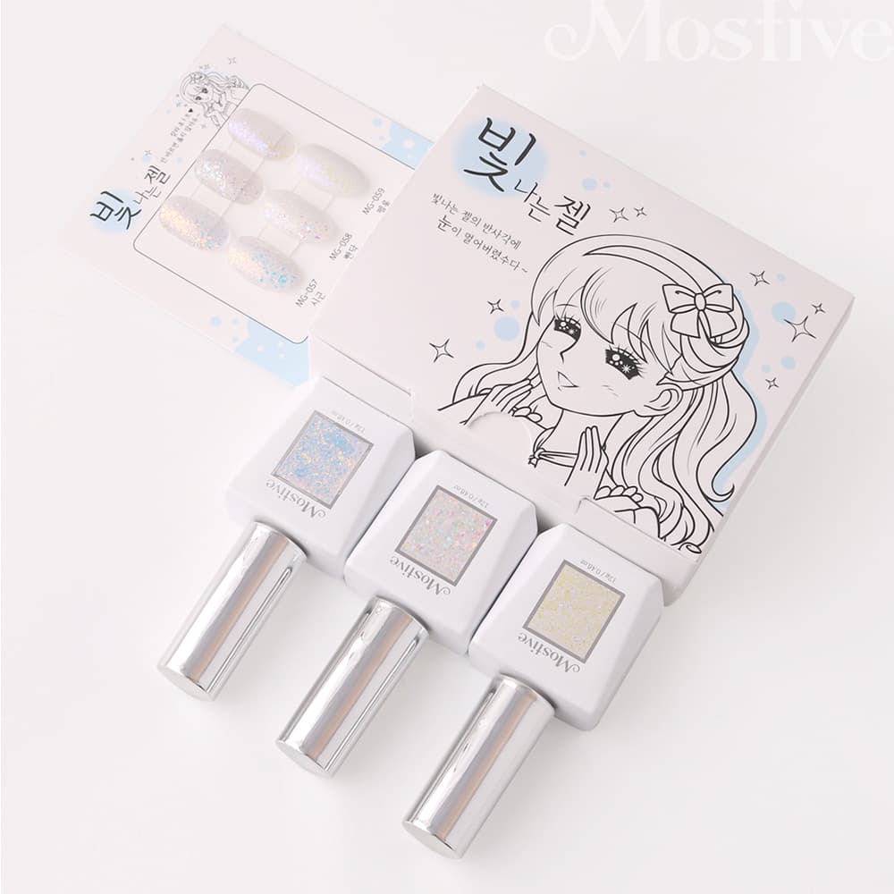 모스티브 글리터 젤 폴리시 12ml MG-057 시근