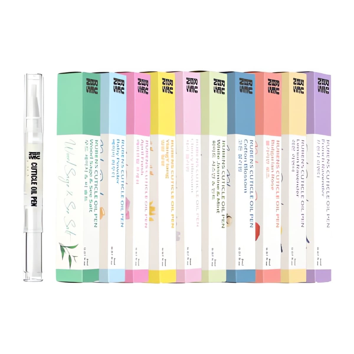 루벤스 네일 재료 큐티클 오일펜 2ml 10종