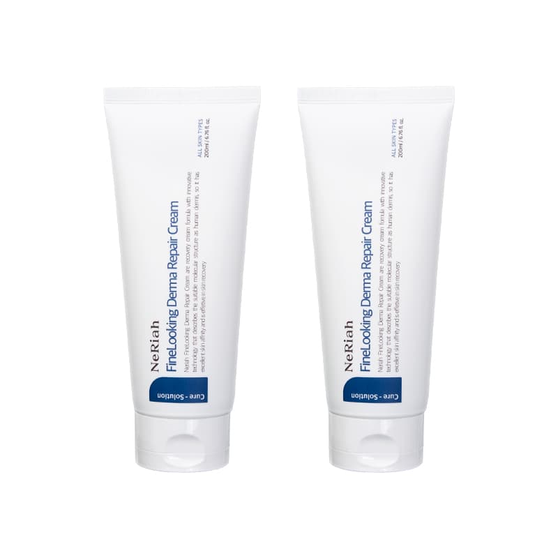 네리아 파인룩킹 더마 시카 리페어 크림 200ml 1+1 레이저 피부과 재생 관리 미백 영양 화이트닝
