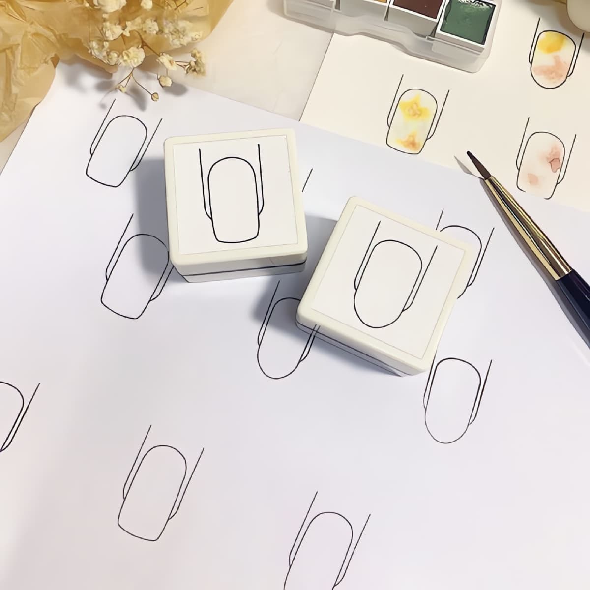 네일아트 연습 도장