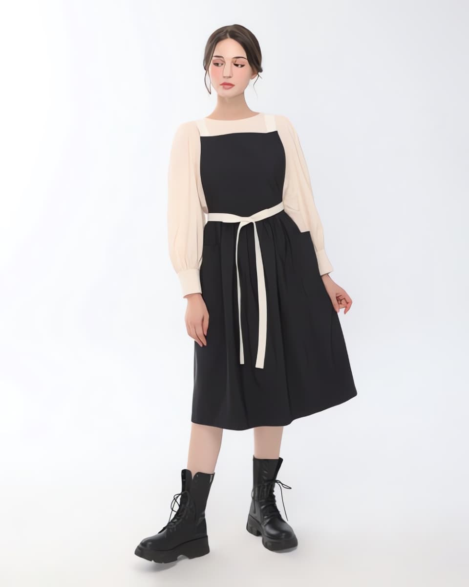 셔링 원피스 SHIRRING ONEPIECE [블랙]