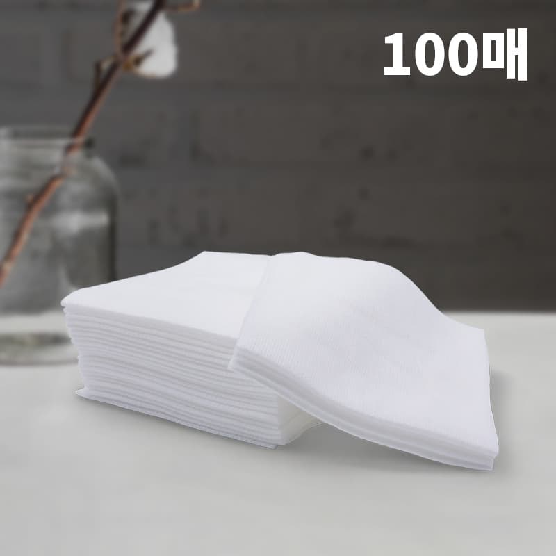 뷰티 클렌징시트 일회용해면 100매 일회용 부직포 벌크 리필형