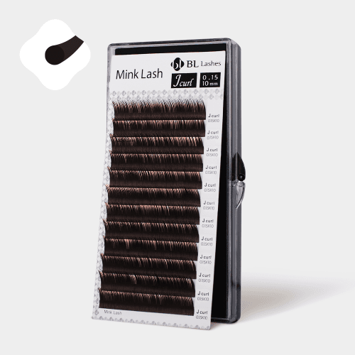 BL Lashes 비엘래쉬 컬러 밍크래쉬 다크브라운 12줄 이미지 1