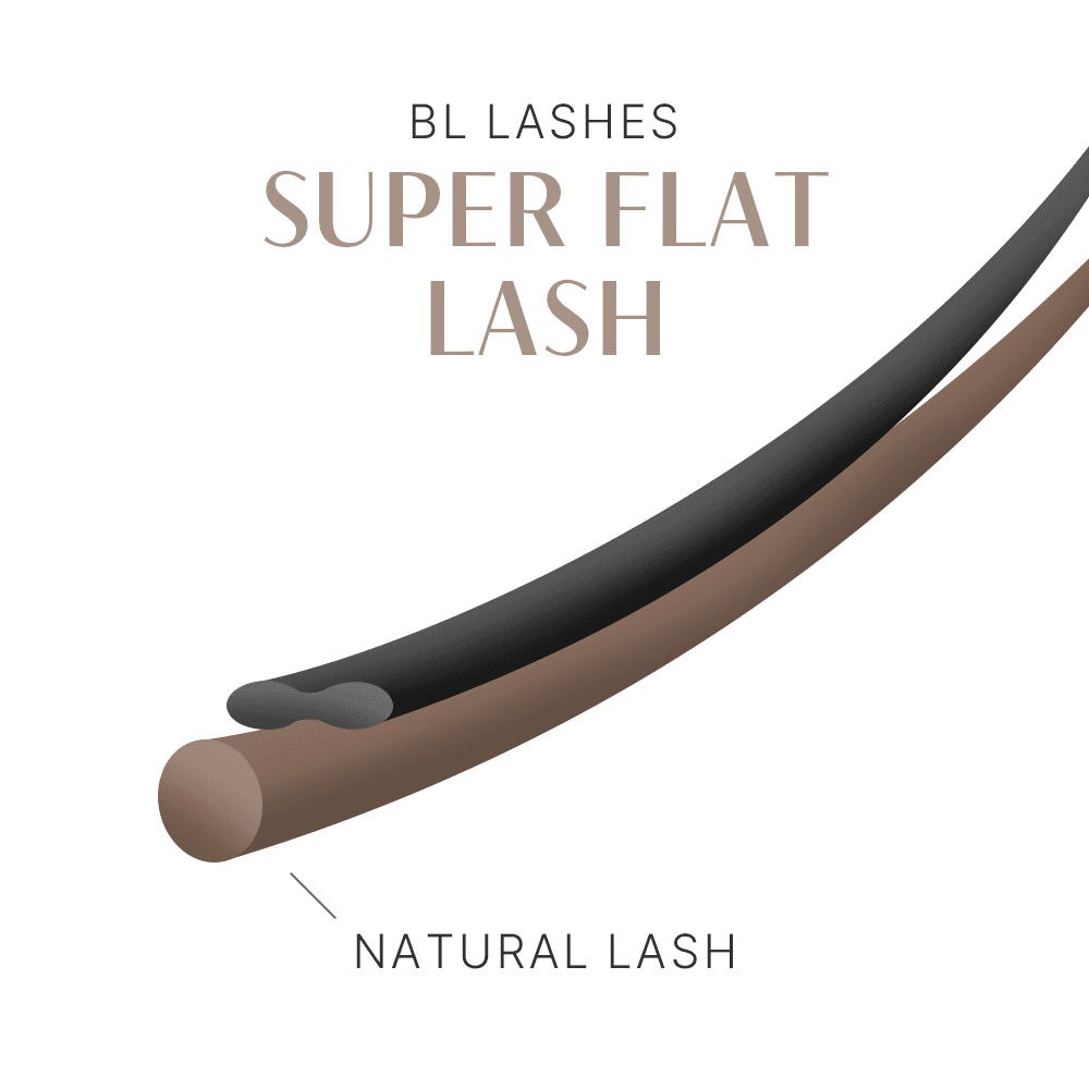 BL Lashes 비엘래쉬 슈퍼 플랫 래쉬 다크 레드 브라운 이미지 4