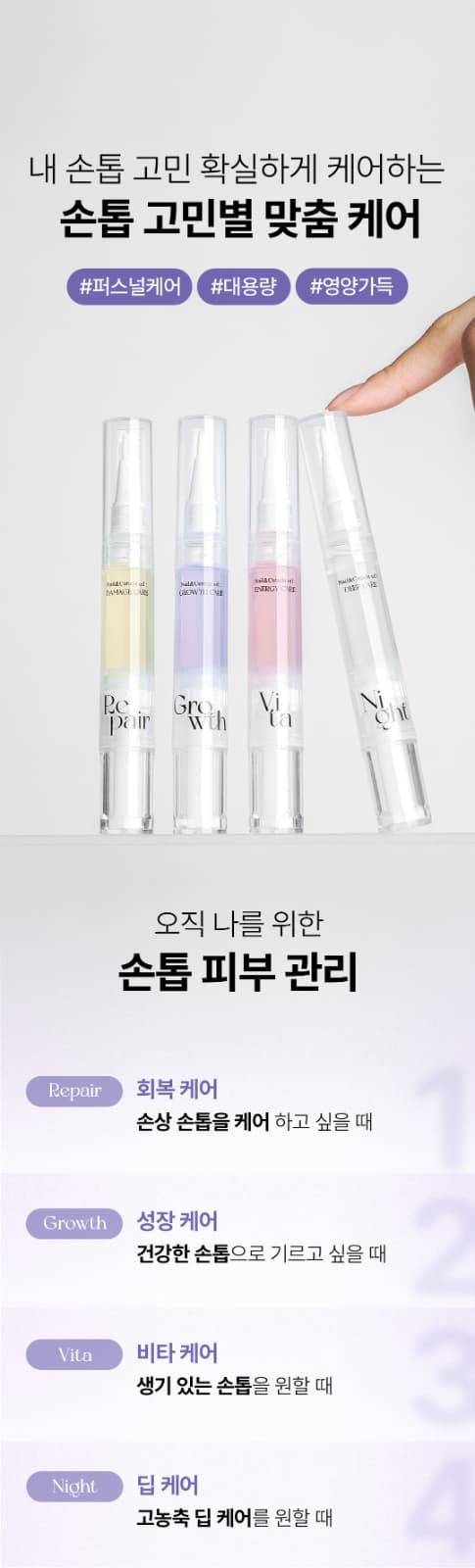위드샨 네일 & 큐티클 오일펜 4종 세트 4ml X 4ea