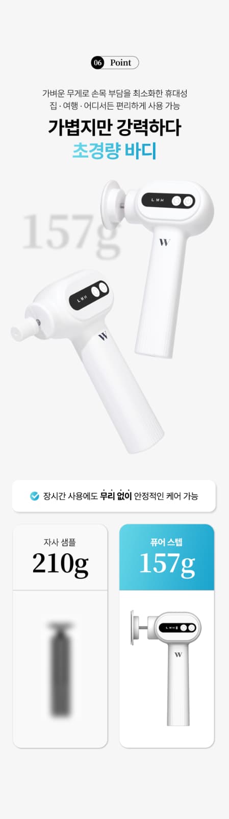 위드샨 퓨어 스텝 전동 발 각질 제거기