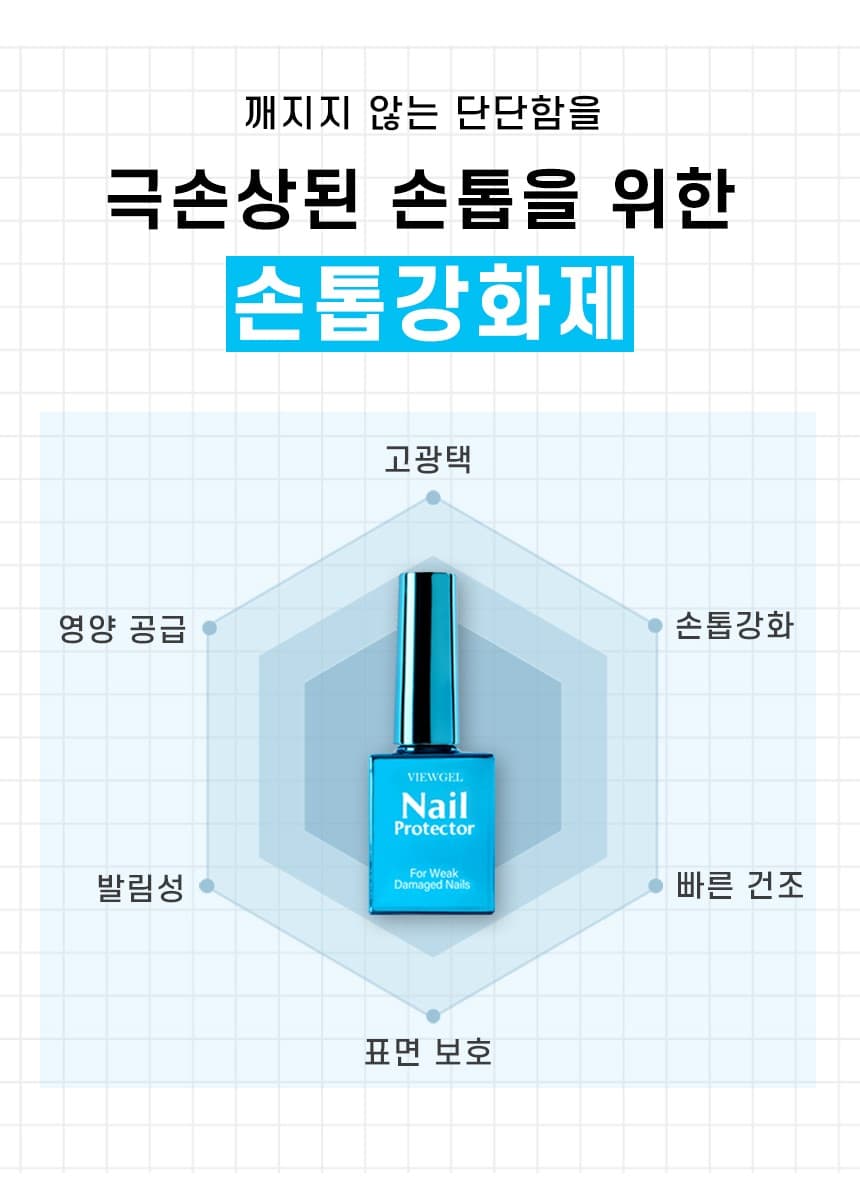 뷰젤 네일 프로텍터 네일강화제 10ml