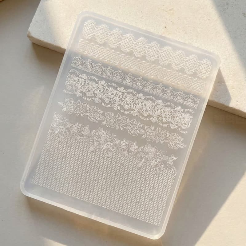 레이스 패턴 실리콘 몰드