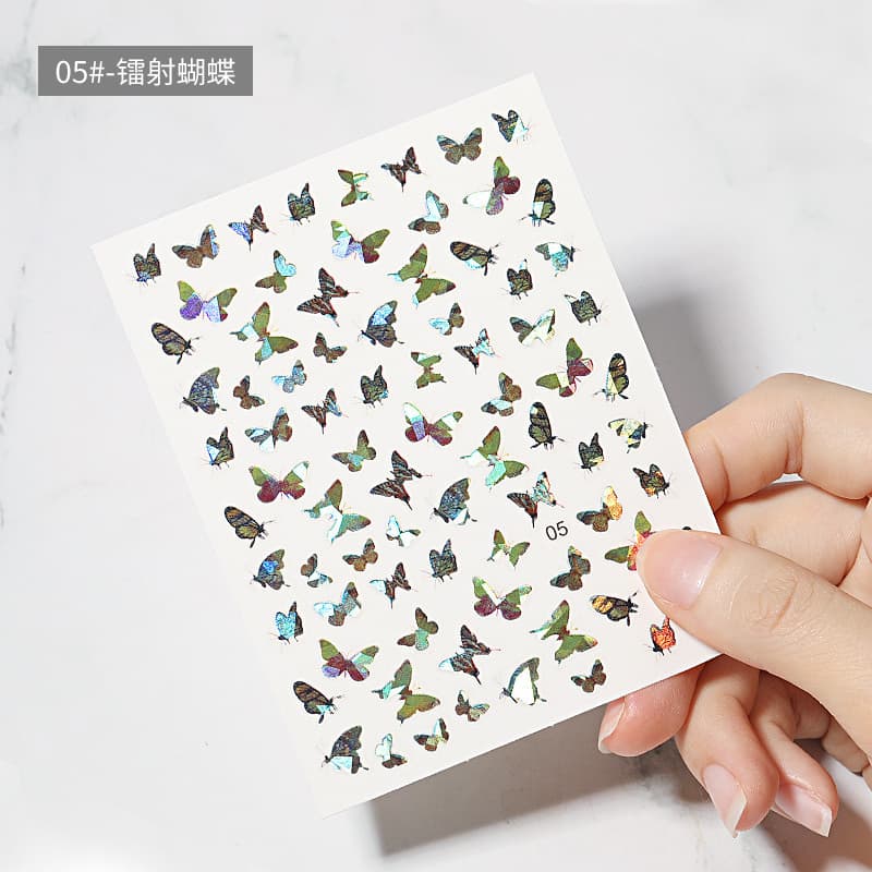 나비네일 나비스티커 홀로그램 자개 네일재료 10종 상세 이미지 6