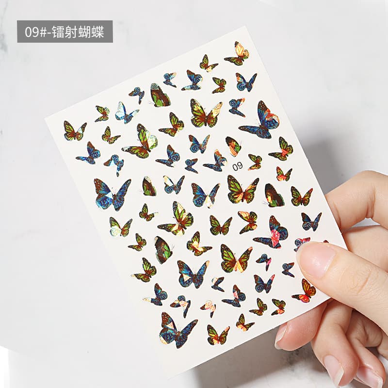 나비네일 나비스티커 홀로그램 자개 네일재료 10종 상세 이미지 10