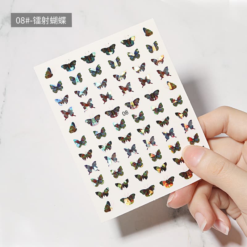 나비네일 나비스티커 홀로그램 자개 네일재료 10종 상세 이미지 9