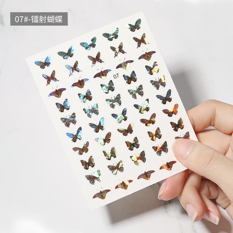 나비네일 나비스티커 홀로그램 자개 네일재료 10종 상세 이미지 8
