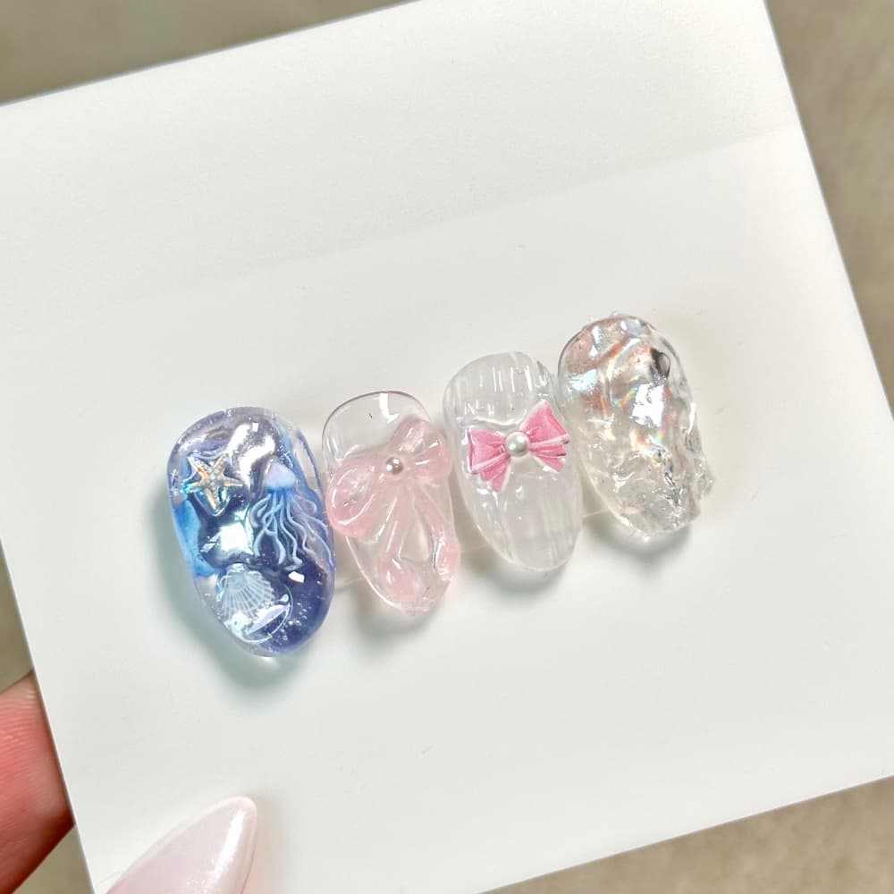 아우라글리터 3D 엠보 쪼물젤 10g 대용량 클리어 캐릭터 상세 이미지 9