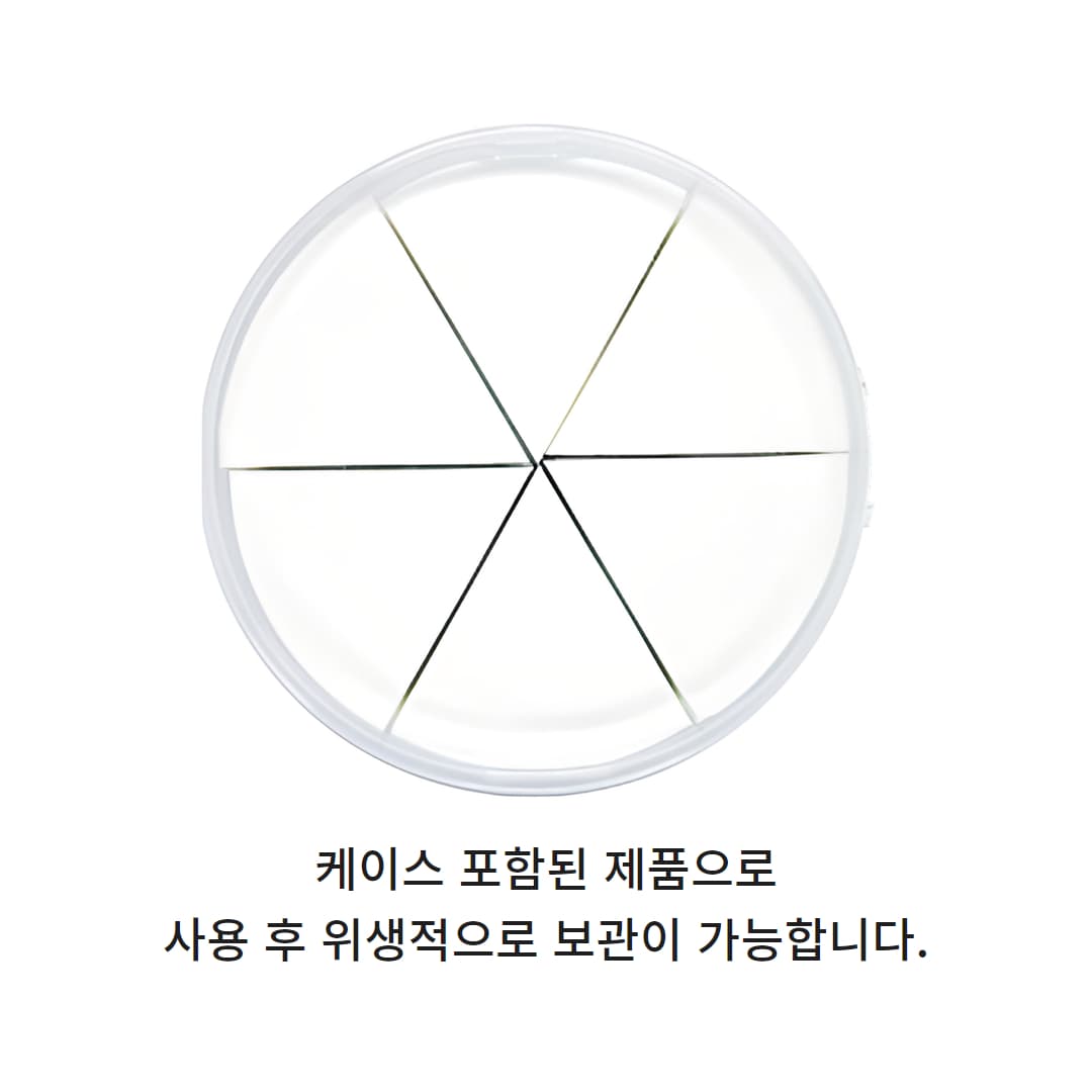 삼각 타원 메이크업 하이드로 퍼프 스펀지 6PCS 케이스 포함 상세 이미지 3