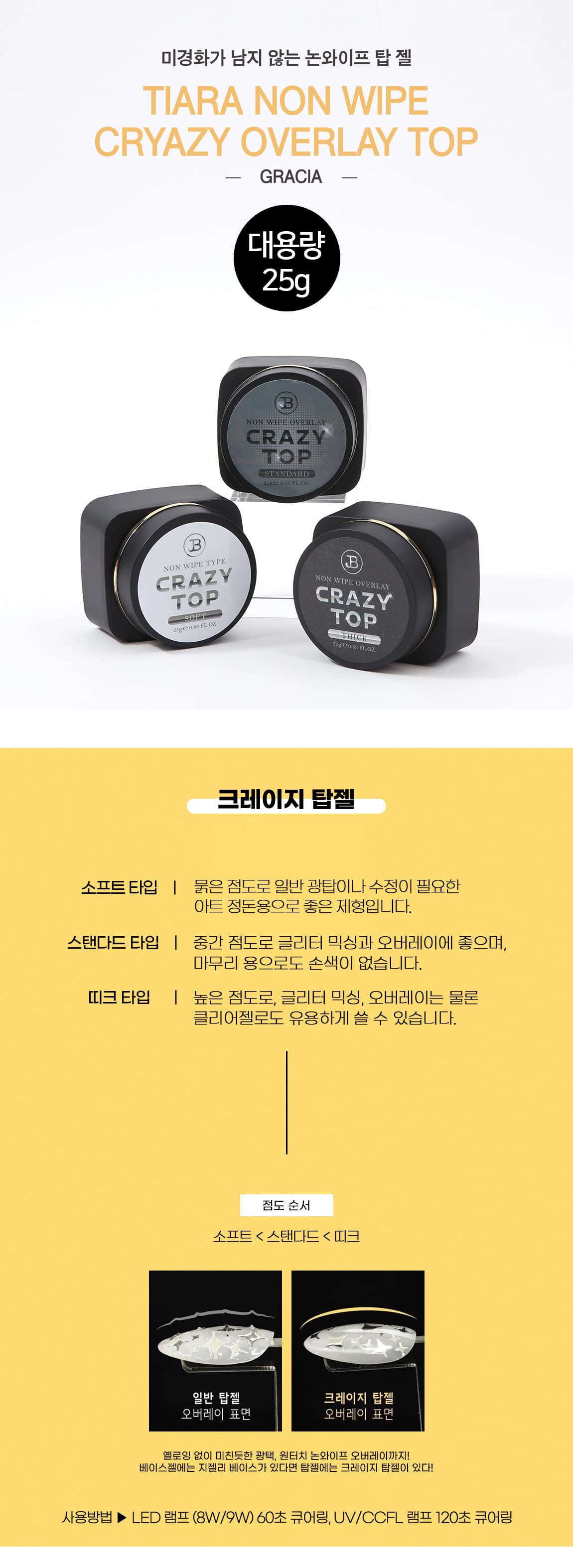 그라시아 크레이지 탑젤 소프트 스탠다드 띡 25g 상세 이미지 1
