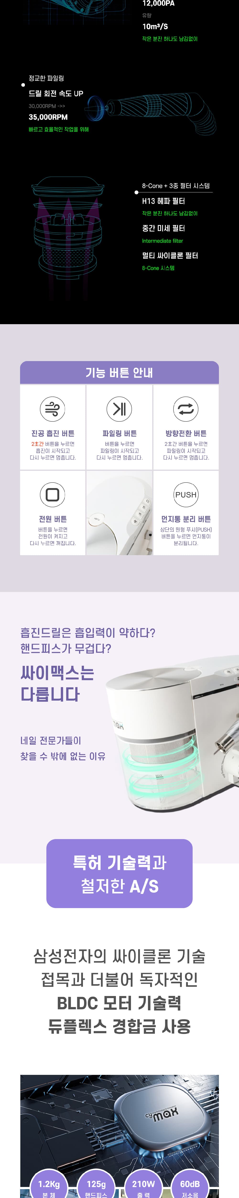 모스티브 싸이맥스 흡진 드릴 상세 이미지 2