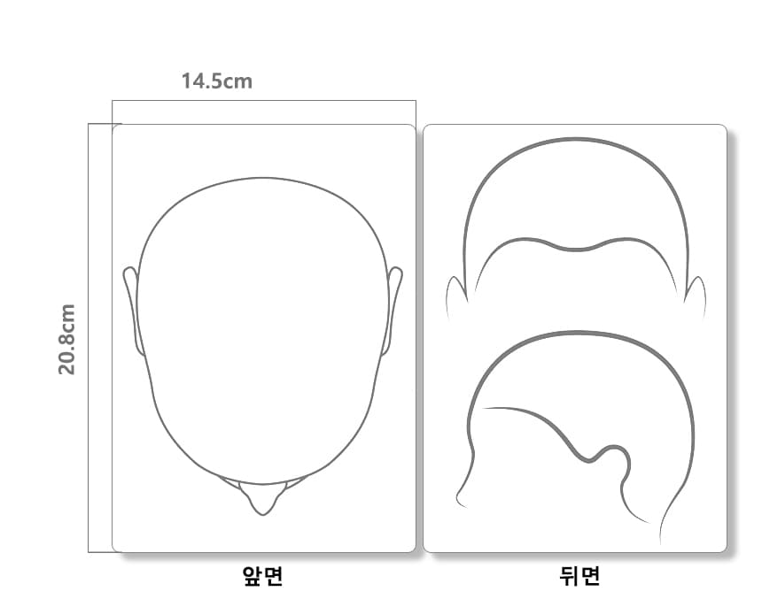 SMP 두피문신 연습용 고무판 상세 이미지 1
