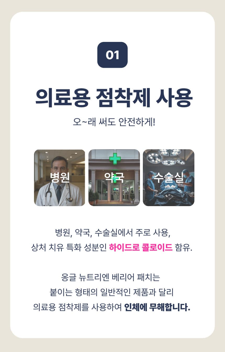 옹글 뉴트리엔 젤네일 손톱 손상 방지 패치 5장 세트 상세 이미지 13