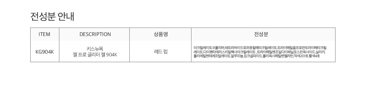키스뉴욕 럽 하와이 레드 럽 KG904K 상세 이미지 5