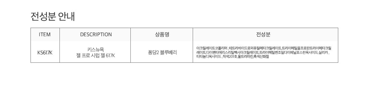 키스뉴욕 퐁당2 블루베리 KS617K 상세 이미지 5