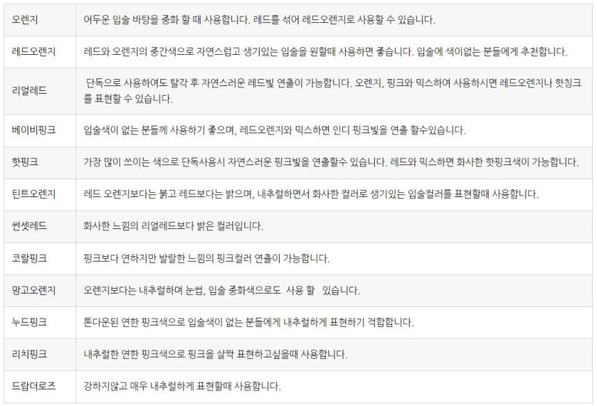 아도라 뉴 아도라 색소 32종 상세 이미지 6