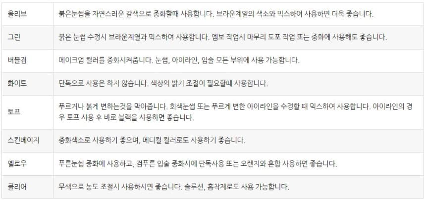 아도라 뉴 아도라 색소 32종 상세 이미지 8