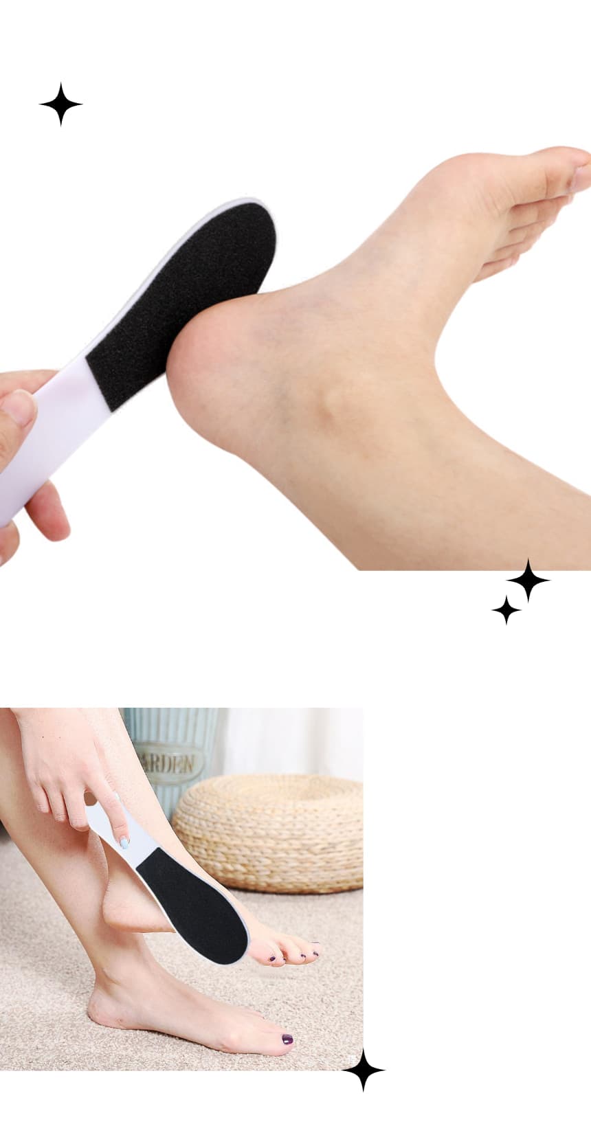 기본 블랙 패디파일 발바닥 각질제거용 케어 화일 상세 이미지 2