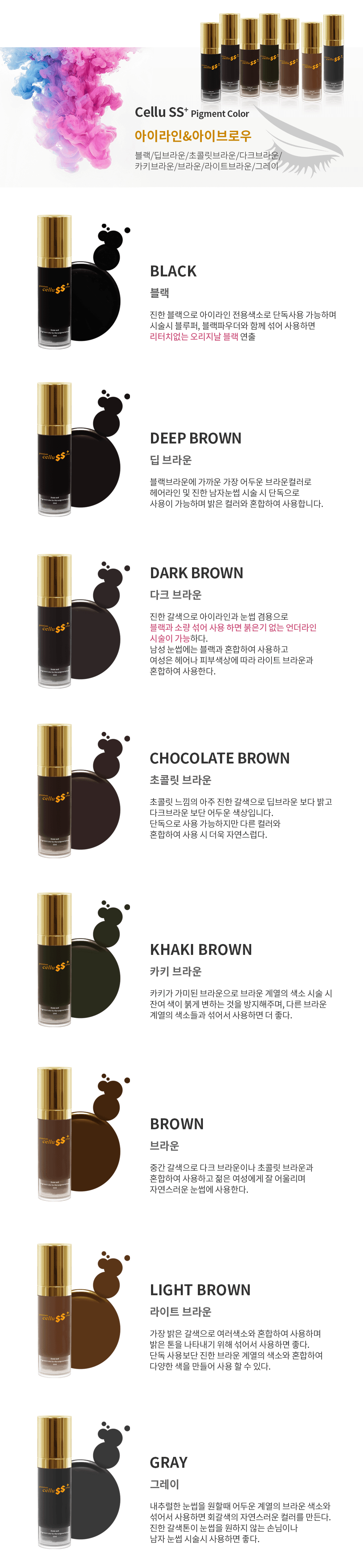 프리미엄 셀루 SS+ 펌핑 색소 상세 이미지 3