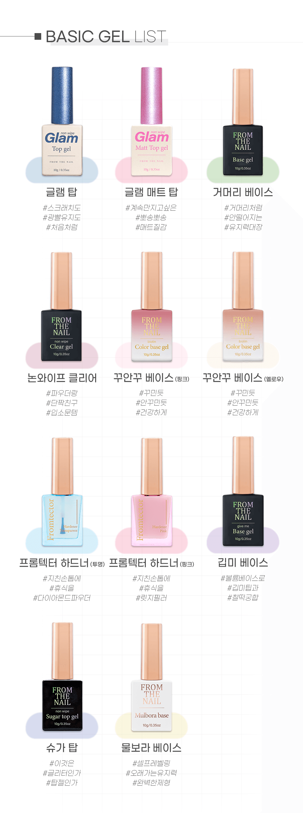 프롬 더 네일 논와이프 글램 매트 탑젤 상세 이미지 7