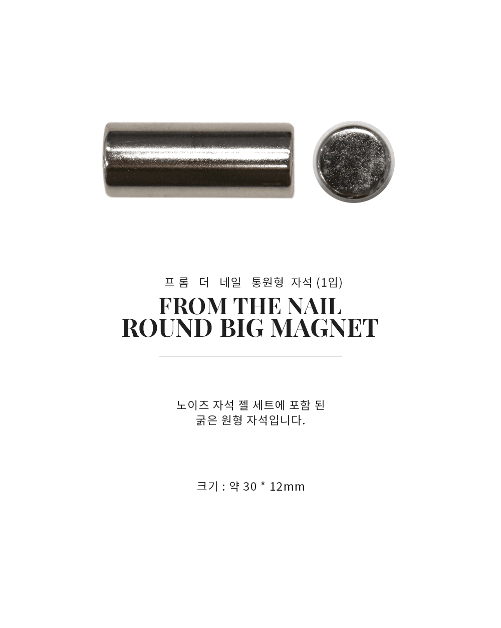 프롬 더 네일 통 원형 자석 상세 이미지 2