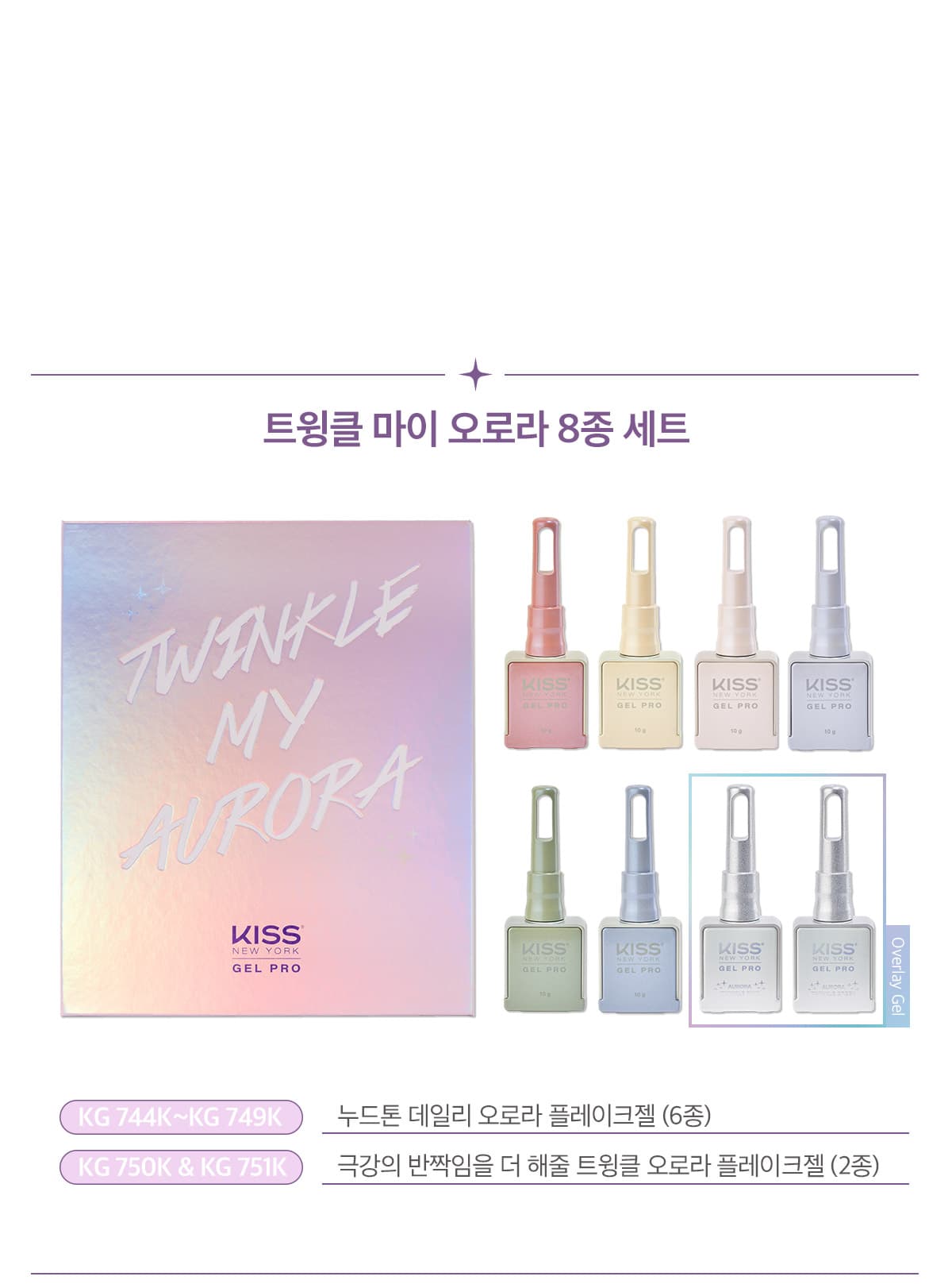 키스뉴욕 트윙클 마이 오로라 8종 세트 KGTMA 상세 이미지 3