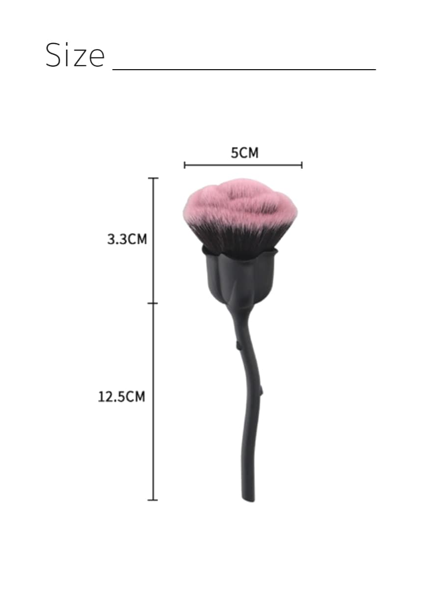 블랙 로즈 장미 네일 더스트브러쉬 상세 이미지 5
