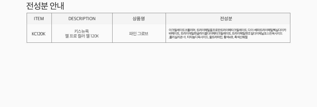 키스뉴욕 뱅쇼 파인그로브 KC120K 상세 이미지 5