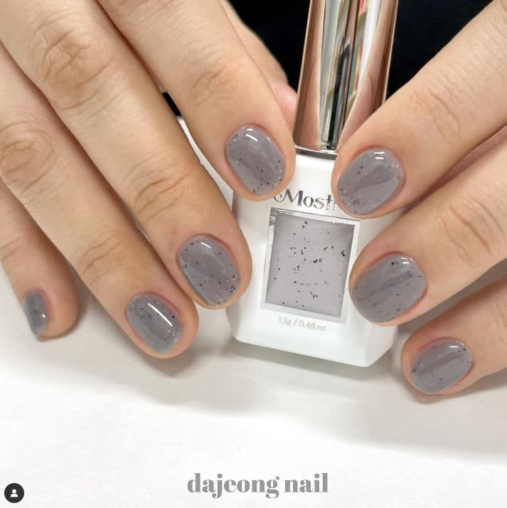 모스티브 글리터 젤 폴리시 12ml MG-063 검은깨 상세 이미지 2