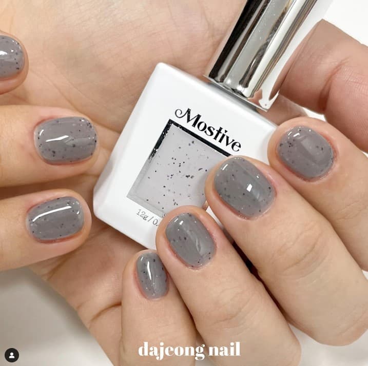 모스티브 글리터 젤 폴리시 12ml MG-063 검은깨 상세 이미지 1
