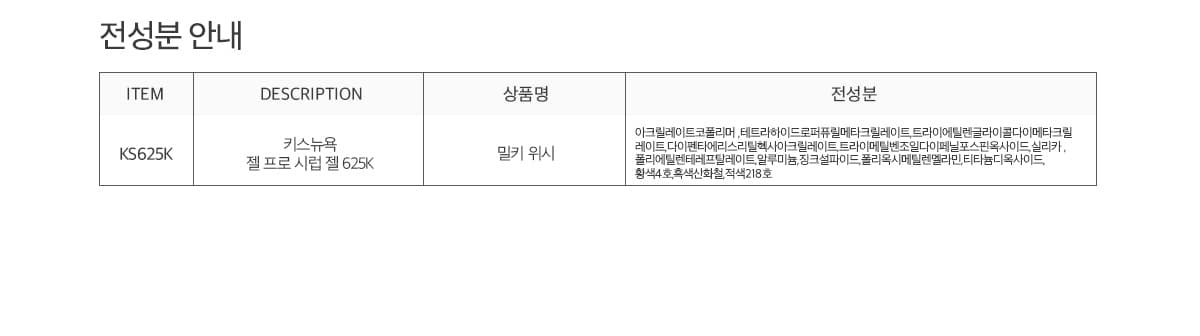 키스뉴욕 젤 프로 밀키 위시 KS625K 상세 이미지 6