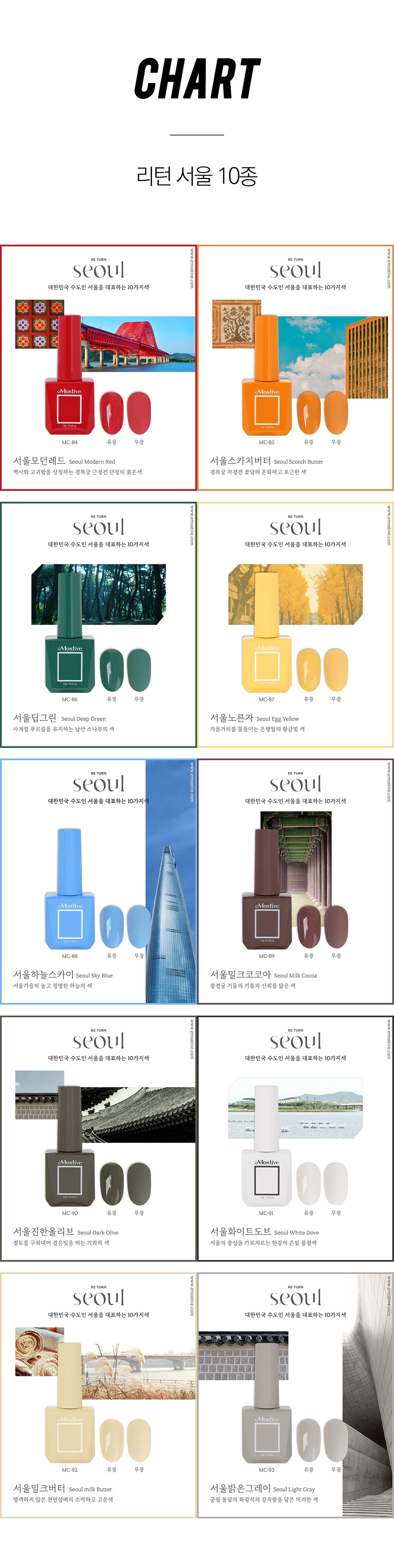 모스티브 칼라 젤 폴리시 12ml MC-088 서울 하늘 스카이 상세 이미지 4