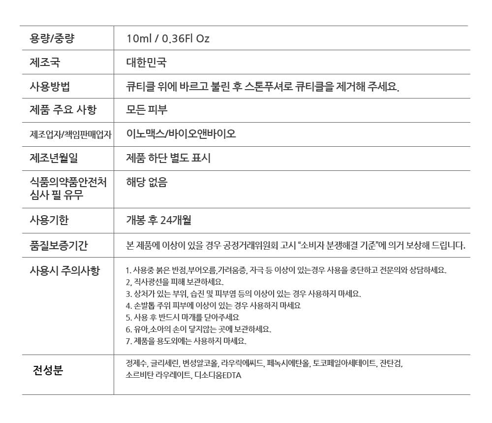 젤로젤로 밀크 리무버 손톱 큐티클 제거 상세 이미지 7