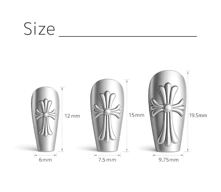 3D 크롬 네일 몰드 실리콘 입체 파츠 몰드 상세 이미지 5